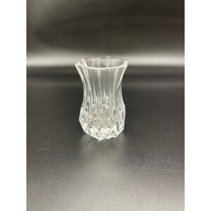 Cristal d’Arques Crystal Lead Vase Toothpick Holder 3" Made in France